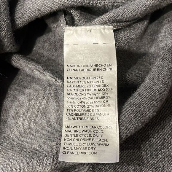 Chico's Grey/metallic silver LS Sweater - Picture 6 of 7